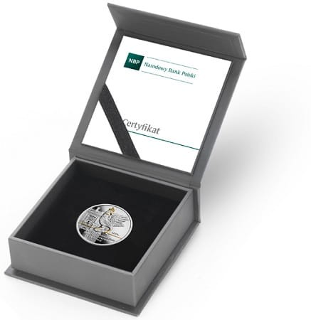 Moneta 10 zł 760-lecie Bractwo Kurkowe w Krakowie 2018 r. box