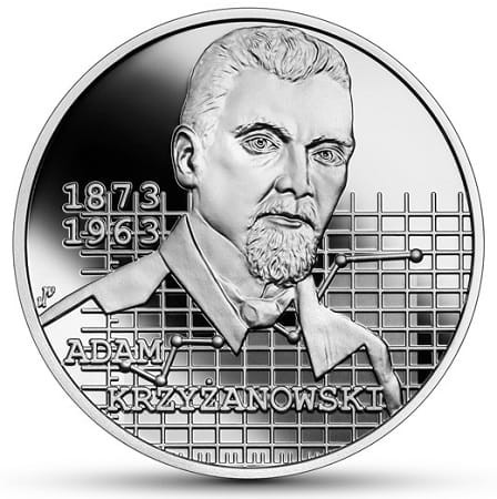 Moneta 10 zł Adam Krzyżanowski 2021 rewers