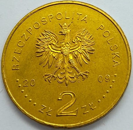 Moneta 2 zł Państwo Podziemne 2009 awers