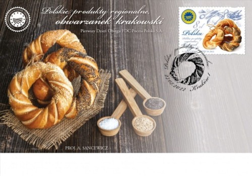 Koperta FDC Obwarzanek Krakowski 2022 r.