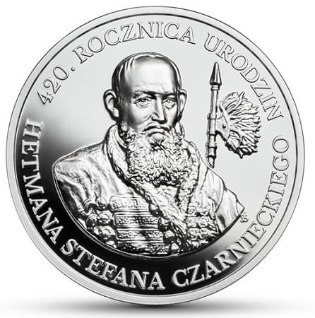 Moneta 10 zł Hetman Stefan Czarniecki 2019 r. rewers