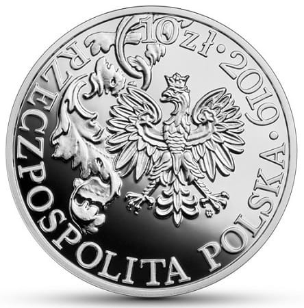 Moneta 10 zł Hetman Stefan Czarniecki 2019 r. awers