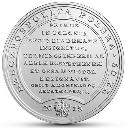 Moneta 50 zł Bolesław Chrobry 2013 r awers