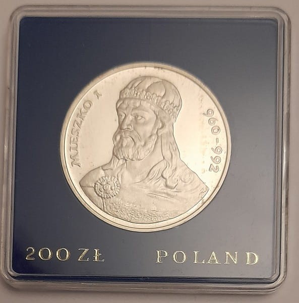 Moneta 200 zł Mieszko I 1979 rewers