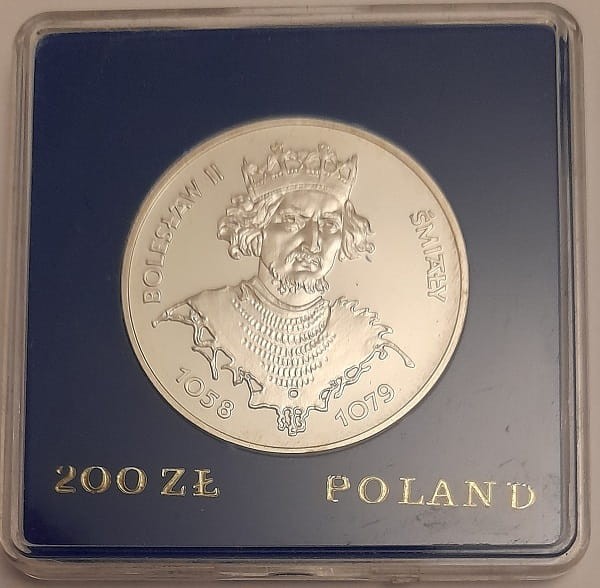 Moneta 200 zł Bolesław II Śmiały 1981 rewers