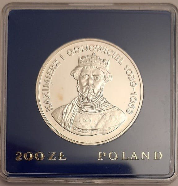 Moneta 200 zł Kazimierz I Odnowiciel 1980 rewers