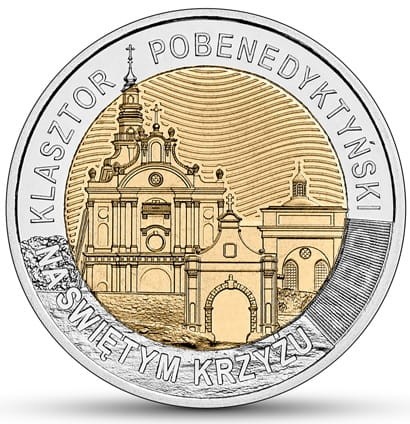 Moneta 5 zł Klasztor na Świętym Krzyżu 2022 rewers