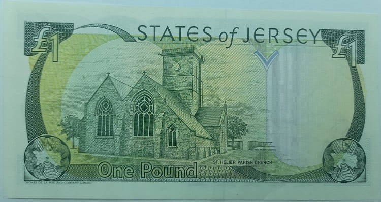 Jersey Banknot 1 Pound rewers