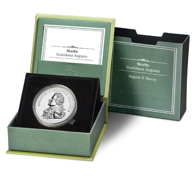 Moneta 50 zł August II Mocny 2022 box
