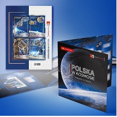 Folder Polska w Kosmosie blok nieperforowany 2022 r.
