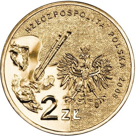 Moneta 2 zł Aleksander Gierymski 2006 awers