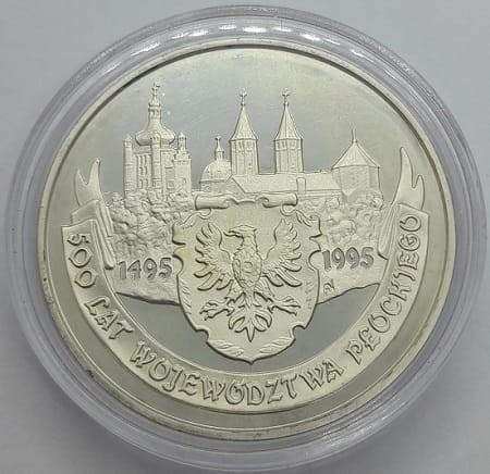Moneta Moneta 20 zł 500 lat województwa płockiego 1995 r. rewers