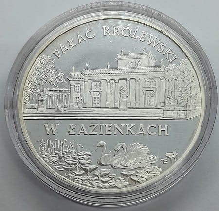 Moneta 20 zł Pałac Królewski w Łazienkach 1995 r. rewers