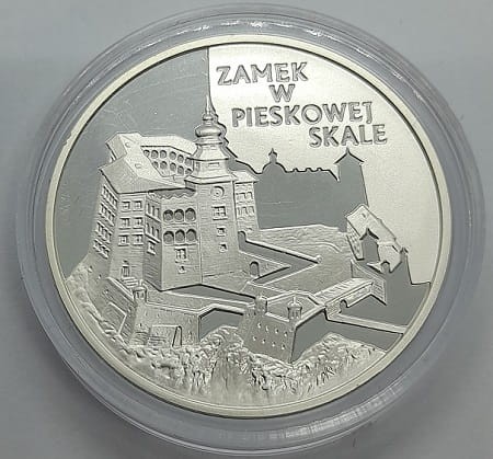 Moneta 20 zł Zamek w Pieskowej Skale 1997 rewers