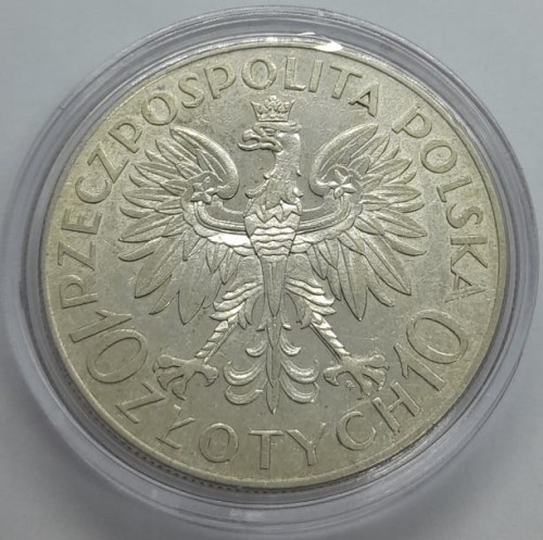 Moneta 10 zł Romuald Traugutt 1933 awers