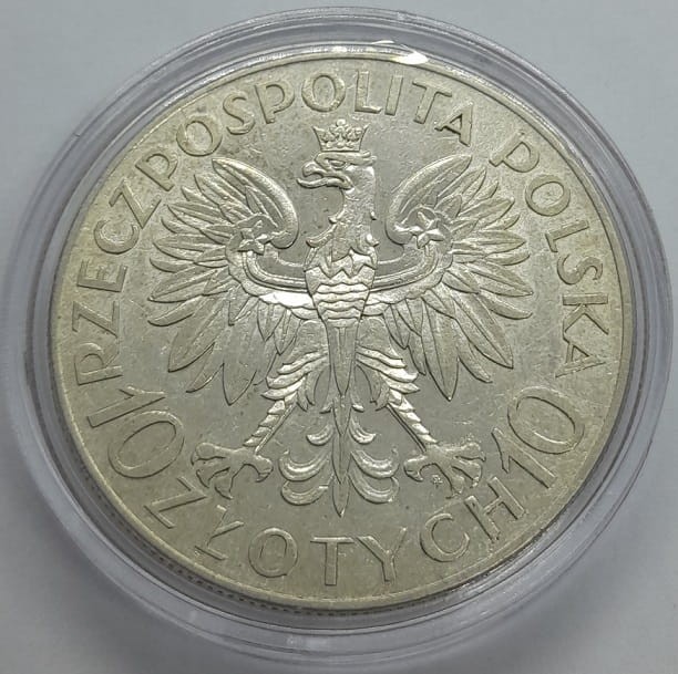 Moneta 10 zł Romuald Traugutt 1933 awers