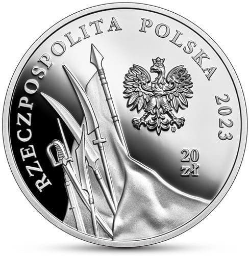 Moneta 20 zł 160. rocz. Powstania Styczniowego 2023 r. awers