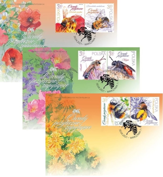 Koperta FDC Owady pożyteczne 2021r