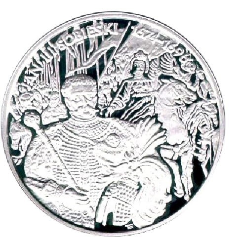 Moneta 10 zł Jan III Sobieski popiersie 2001 r. rewers