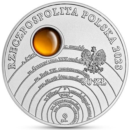 Moneta 50 zł Mikołaj Kopernik 2023 awers
