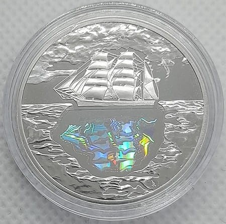 Moneta 10 zł Konrad Korzeniowski Joseph Conrad 2007 r. rewers