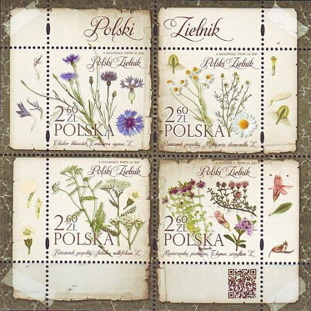 Znaczki Polski Zielnik Blok 2017 r.