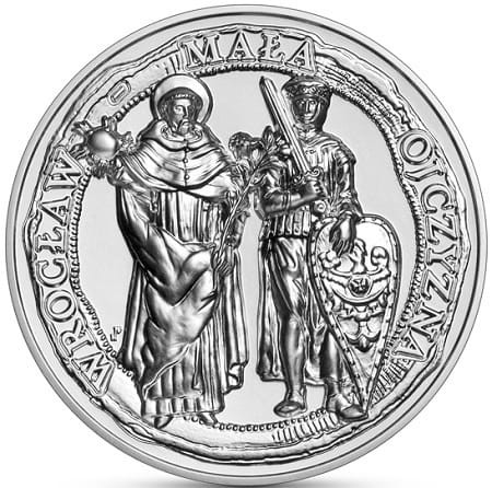 Moneta 50 zł Wrocław mała ojczyzna 2021 r. rewers