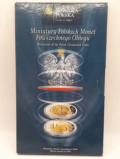 Zestaw miniatury polskich monet 2009 1