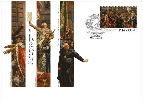 230. rocznica uchwalenia Konstytucji 3 Maja FDC