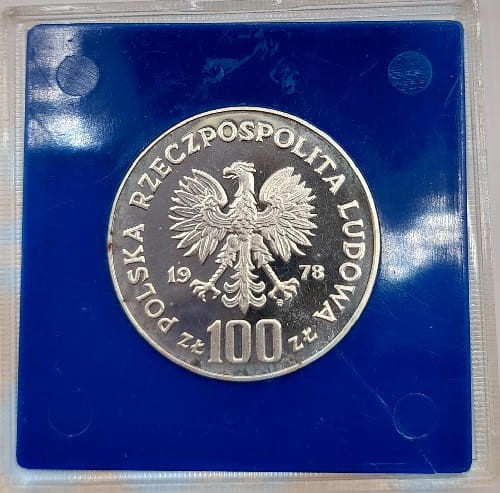 Moneta 100 zł Adam Mickiewicz 1978 awers