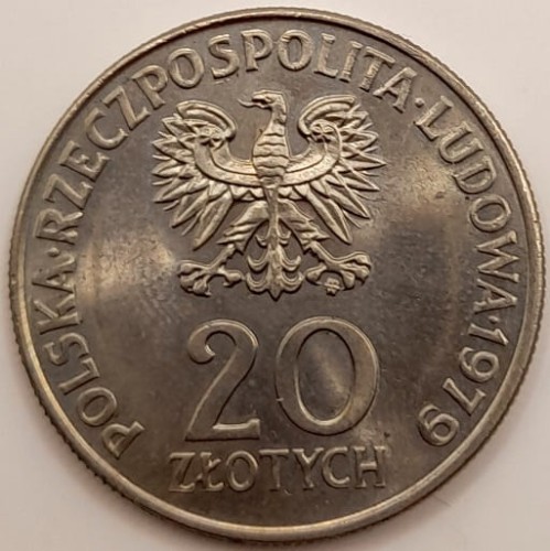 Moneta 20 zł Międzynarodowy Rok Dziecka 1979 rewers