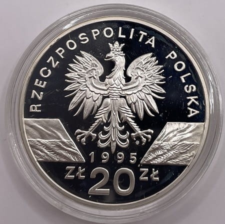 Moneta 20 zł Sum 1995 r. awers