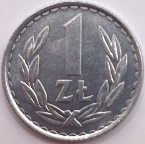 Moneta 1 złoty 1985 stan 1 rewers