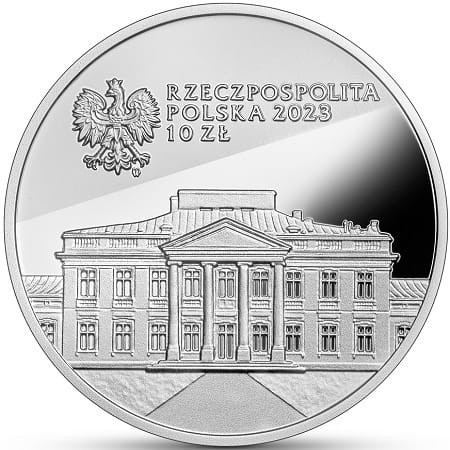 Moneta 10 zł Stanisław Wojciechowski 2023 r. awers