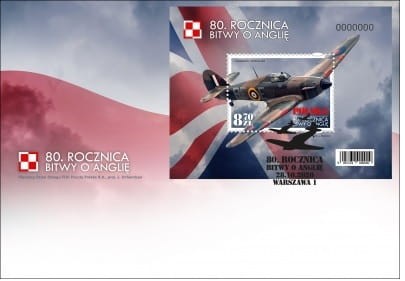 Koperta FDC 80 rocznica bitwy o Anglię 2020 5097
