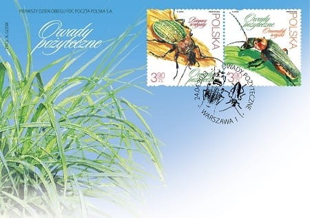 Koperta FDC Owady pożyteczne 2023