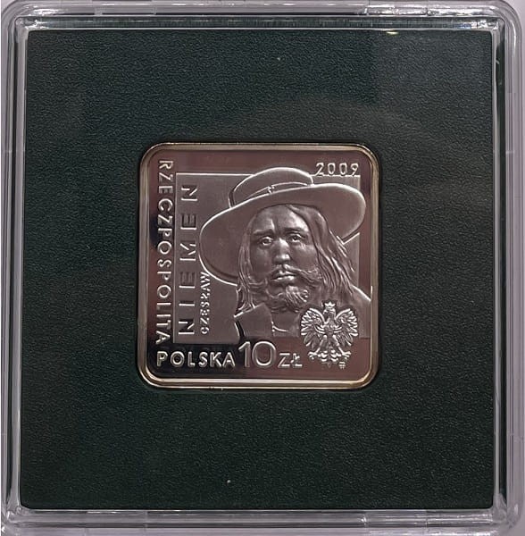Moneta 10 zł Czesław Niemen kwadrat 2009 awers