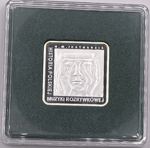 Moneta 10 zł Czesław Niemen kwadrat 2009 rewers