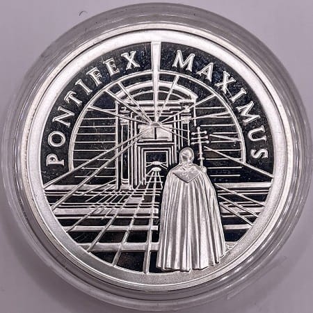 Moneta 10zł Jan Pawel II Pontifex Maximum rewers