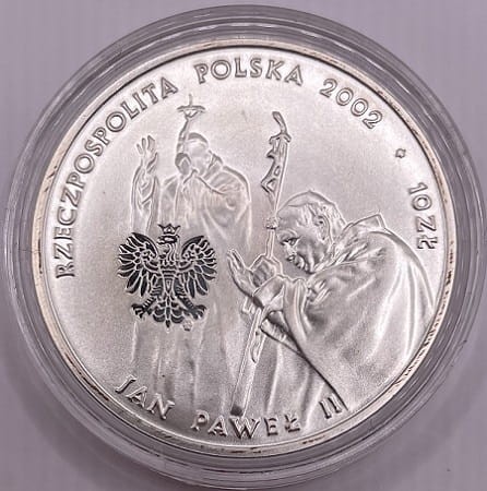 Moneta 10zł Jan Pawel II Pontifex Maximum awers
