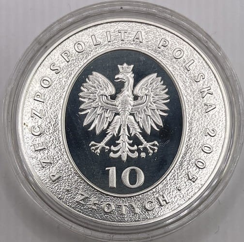 Moneta 10 zł Mikołaj Rej 2005 r. awers