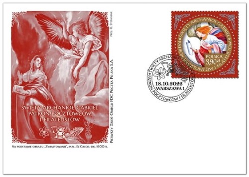 Koperta FDC Święty Archanioł Gabriel 2022 5257