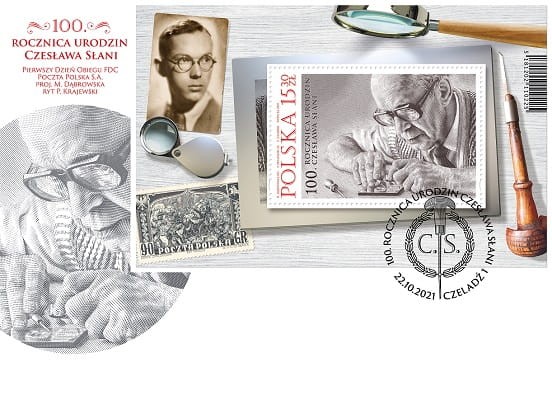 100 rocznica Urodzin Czesława Słani FDC koperta