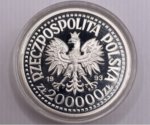 Moneta 200000 zł Kazimierz IV Jagiellończyk 1993 awers