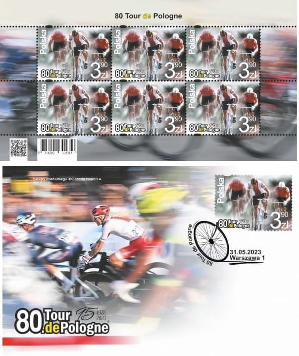 80. Tour de Pologne 2023 r. Koperta + Arkusz