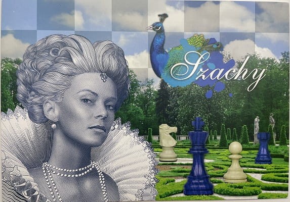 Szachy PWPW 2017 r. mały folder banknot testowy1