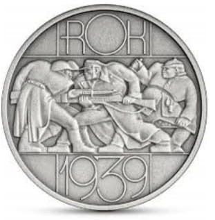 Moneta 20 zł Sowiecka agresja na Polskę 17 IX 1939 2023 rewers