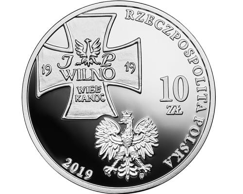 Moneta 10 zł Wyprawa Wileńska 2019 r rewers
