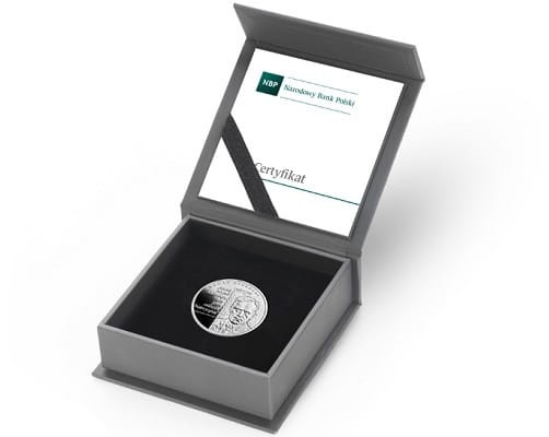 Moneta 10 zł Roman Rybarski 2019 r. box