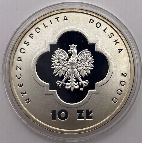 Moneta 10 zł Wielki jubileusz roku 2000 r. awers